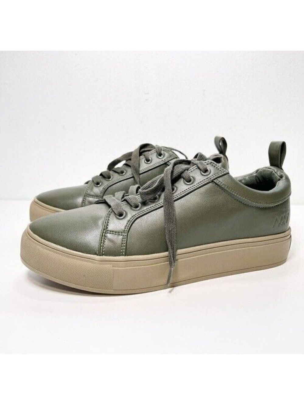 MATT & Nat BNWT Women Green "Bonaventure" Vegan Lace Up Sneakers New